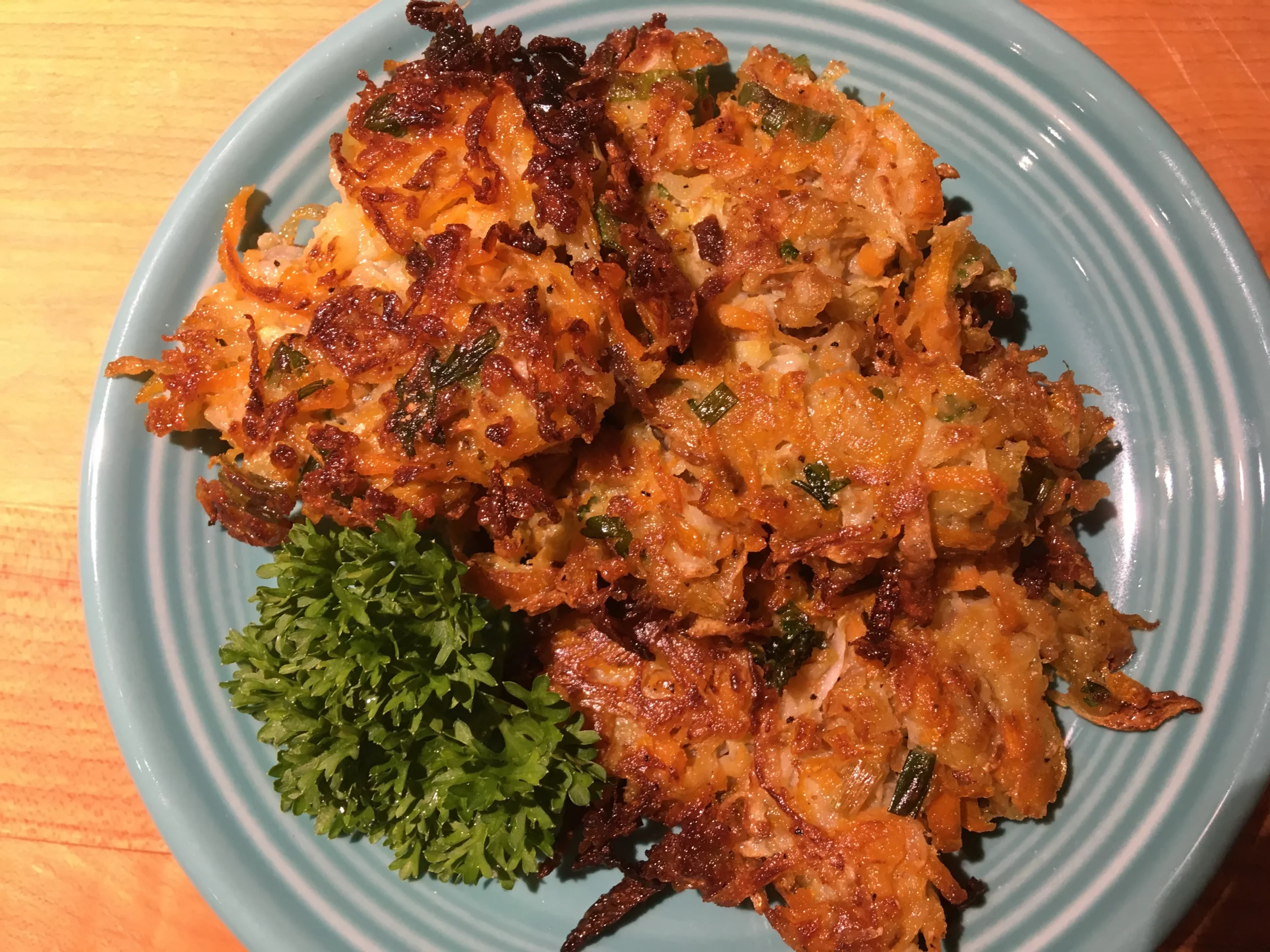 Featured image for “Kohlrabi, Carrot and Zucchini Fritter”