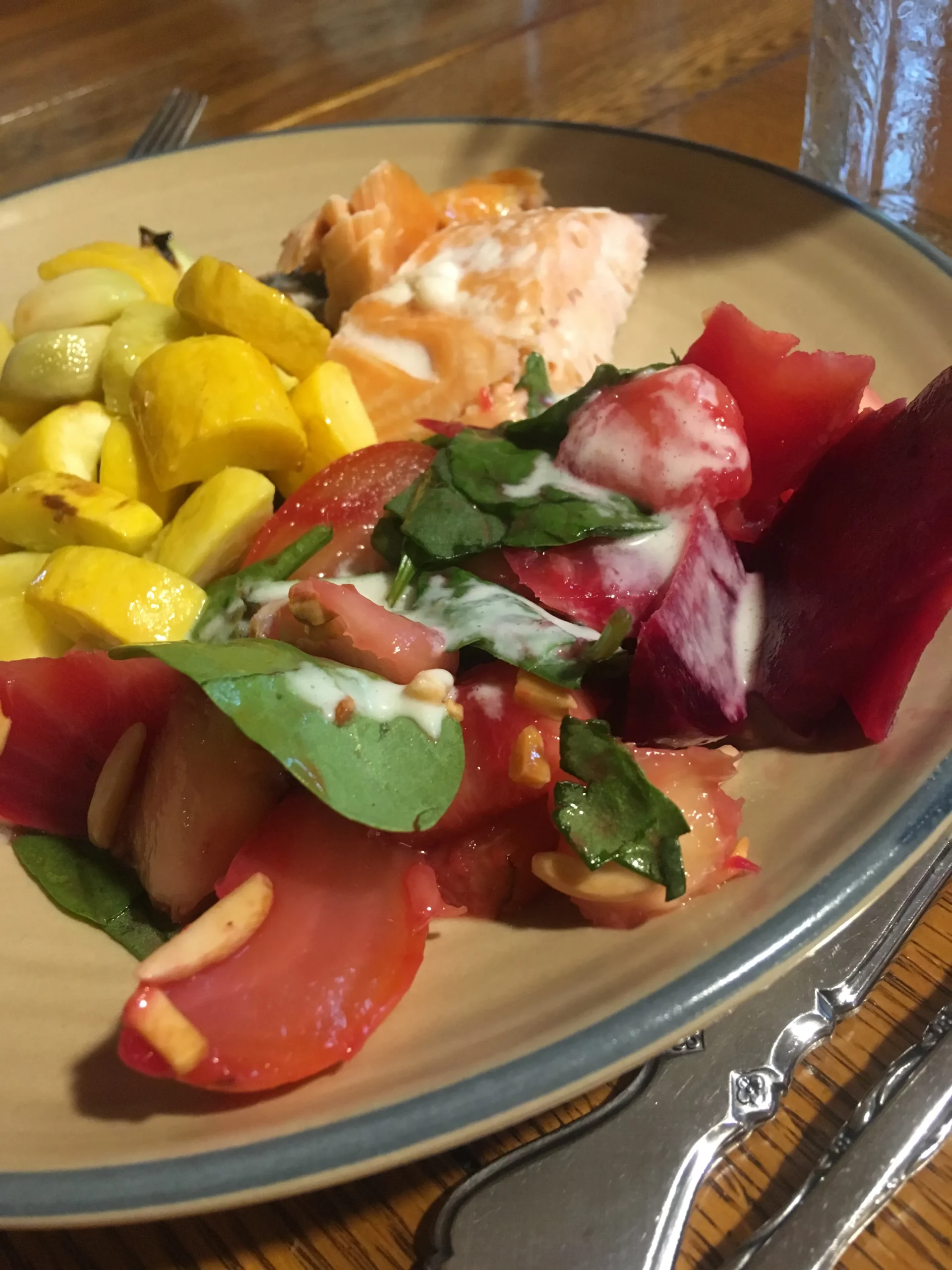 Featured image for “Peach and Roasted Beet Salad”