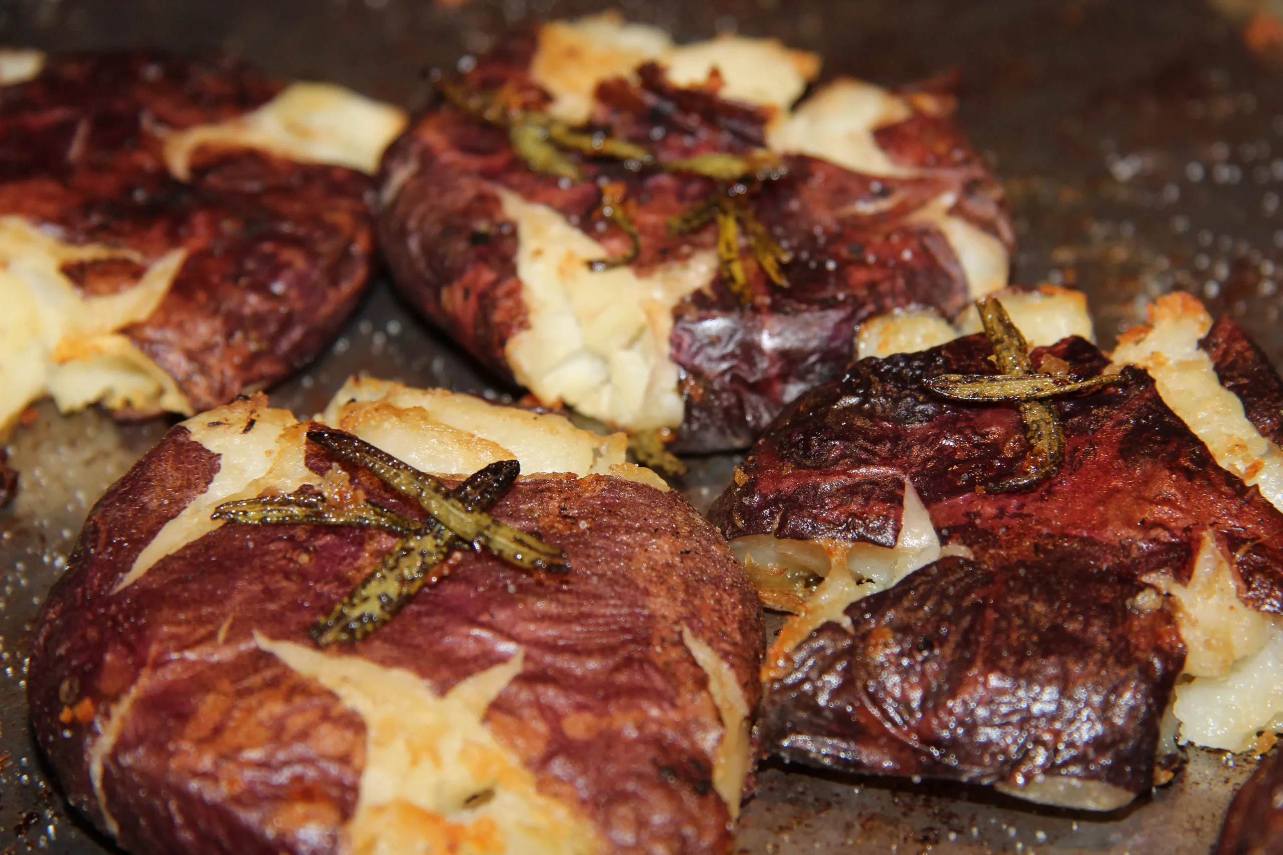 Featured image for “Garlic-Rosemary Smashed Potatoes”
